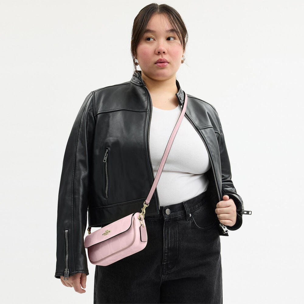 Hailey Flap Bag In Signature Canvas